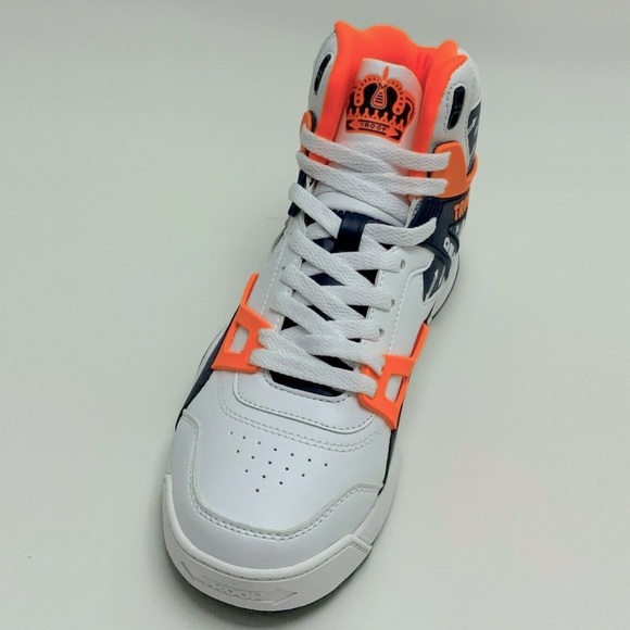 Men\'s Troop Delta White Navy Orange High-Top Sneakers NWT main image 4